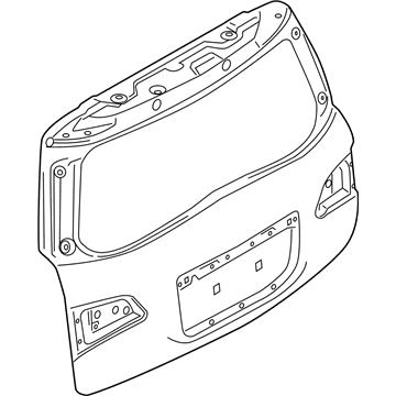 Nissan K010M-6JLAC Door Assy-Back