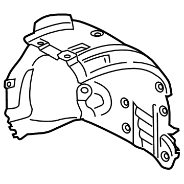 BMW 51-71-7-423-771 COVER, WHEELHOUSING, REAR, F
