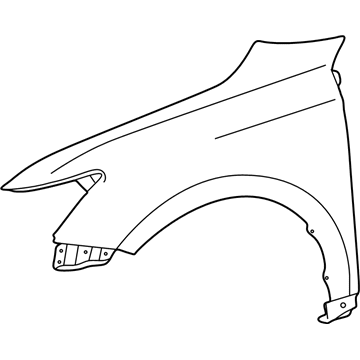 Lexus 53801-76020 Fender Sub-Assembly, RH