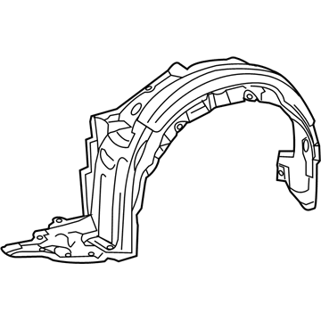 Lexus 53806-76020 Shield Sub-Assembly, Fender