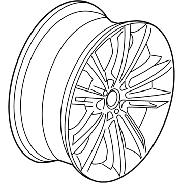 BMW 36-11-6-854-558 Light Alloy Rim Ferricgrey