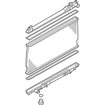 Infiniti 21460-EG20A Radiator Assembly