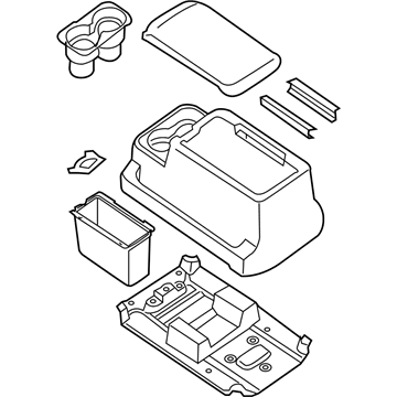 Nissan 96950-ZZ90A Console Box-Center