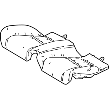 Lexus 71503-11020 Pad Sub-Assembly, RR Sea