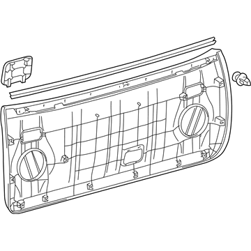 Toyota 64780-35060-C0 Gate Trim Panel