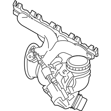 BMW 11-65-8-626-637 Exchange.Turbocharger W.Exhaust Manifold