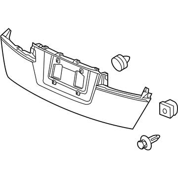 Honda 74895-TA5-A21ZA Garnish Assy., Trunk (Lower) *B536P* (ROYAL BLUE PEARL)