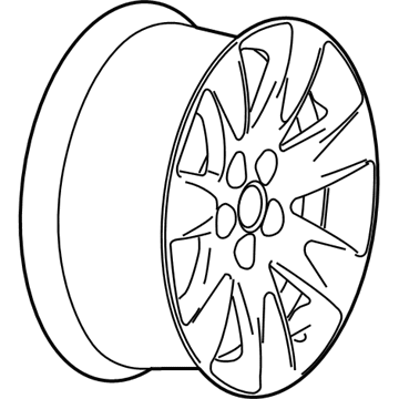 GM 13365096 Wheel, Alloy