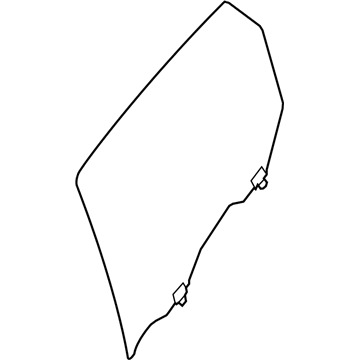 Nissan 82300-3SG0A Glass Assy-Rear Door Window, RH