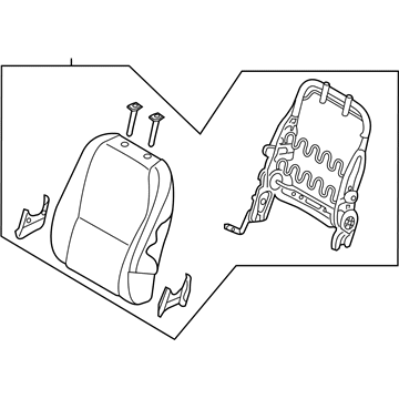 Kia 89300A9010DL1 Back Assembly-2ND Seat