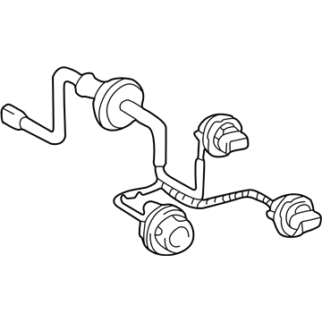 Lexus 81555-53030 Socket & Wire Sub-Assy, Rear Combination Lamp, RH