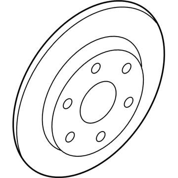 GM 19211496 Rear Brake Rotor