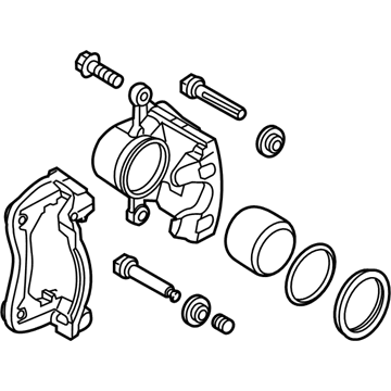 Kia 58190B2A00 Front Brake Caliper Kit, Right