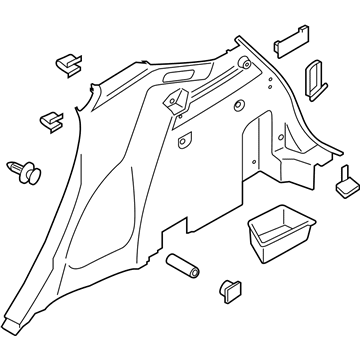 Ford GJ7Z-7831013-BF Quarter Trim Panel