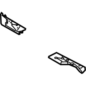 BMW 41-12-7-129-505 Support, Trunk Floor, Left