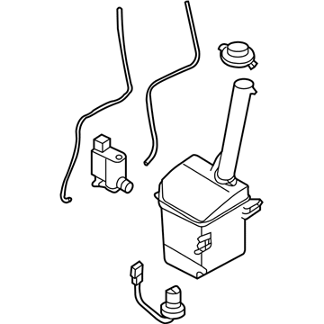 Hyundai 98610-4D000 Reservoir & Pump Assembly-Washer