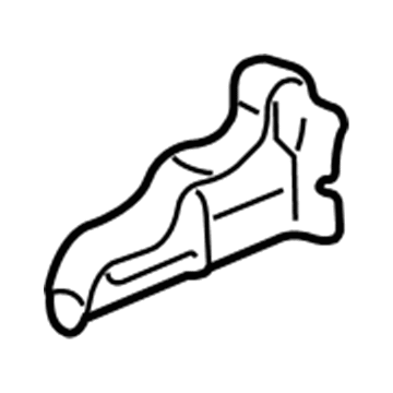 Honda 81778-S9V-A01ZB Cover, L. Middle Seat Slide (Inner) *NH361L* (CF GRAY)
