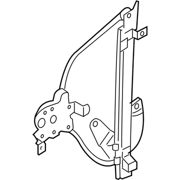 Nissan 82721-8J000 Regulator Assy-Door Window, LH