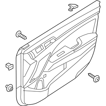 Hyundai 82306-F3510-PK8 Panel Assembly-Front Door Trim, RH