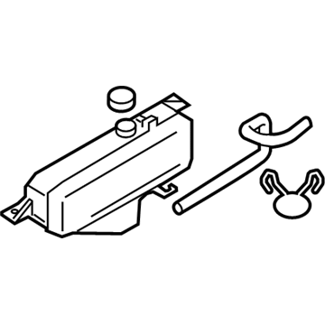 Infiniti 21710-1MC0A Radiator Reservoir Tank Assembly