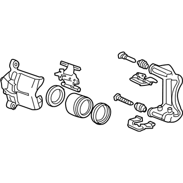 Honda 45018-SEA-J02RM Caliper Sub-Assembly