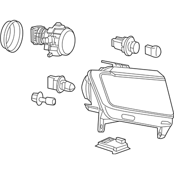 Mopar 55079381AJ Headlight Assembly Composite