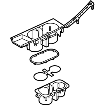 Hyundai 84670-L5000-XHA Cup Holder Assembly