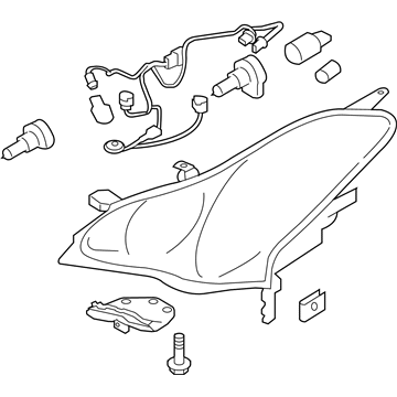 Infiniti 26060-1BA4A Left Headlight Assembly