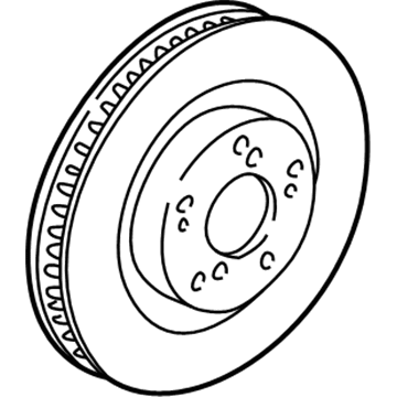 Honda 45251-S2A-000 Disk, Front Brake (16")