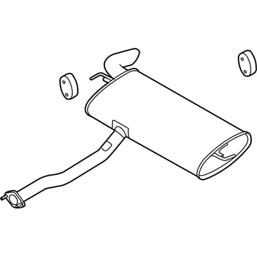 Kia 287003W750 Main Muffler Assembly