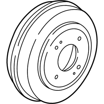 Honda 42610-S6A-G00 Drum, Rear Brake