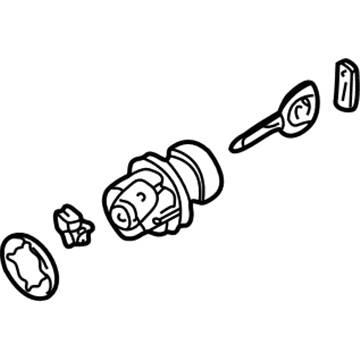 Kia 0K35A76930 Trunk Key Sub Set