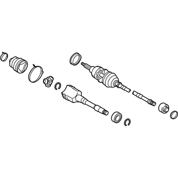 Lexus 43420-50021 Shaft Assembly, Front Drive