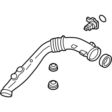 BMW 13-71-7-583-714 Air Duct Without Air Mass Meter