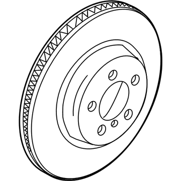 BMW 34-21-6-898-733 BRAKE DISC, LIGHTWEIGHT, VEN