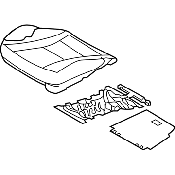 Hyundai 88100-A5000-SGD Cushion Assembly-Front Seat, Passenger