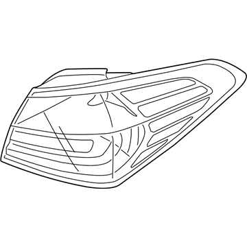 Kia 92420A7000 Lens & Housing-Rear Combination Outside