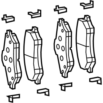 Mopar 68093323AB Front Disc Brake Pad Kit