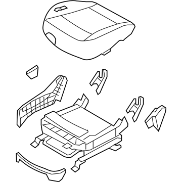 Hyundai 88106-3J011-WKK Cushion Assembly-Front Seat, Passenger