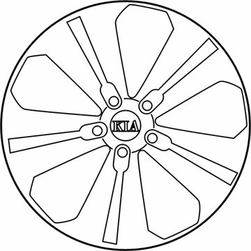 Kia 529103W330 Wheel Assembly-Aluminum