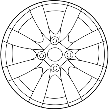 Hyundai 52910-1R650 Aluminium Wheel Assembly