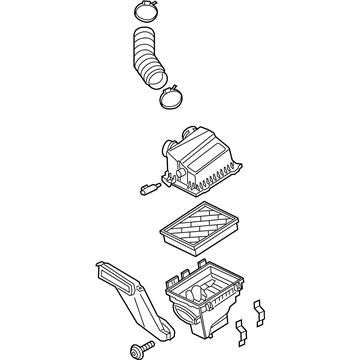 Ford K2GZ-9600-E Air Cleaner Assembly