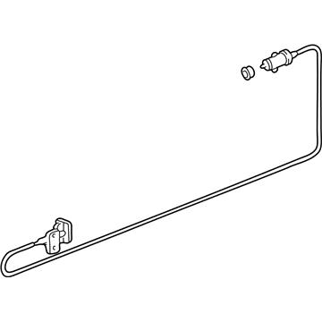 Honda 74411-S9A-A01ZD Cable, Fuel Lid Opener (Ivory)