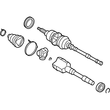 Lexus 43420-30021 Shaft Assembly, Front Drive