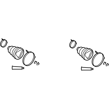 Lexus 04437-30071 Boot Kit, Front Drive Shaft