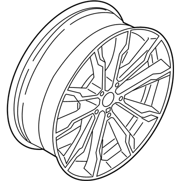 BMW 36-10-8-010-269 Disc Wheel, Light Alloy, Orbitgrey