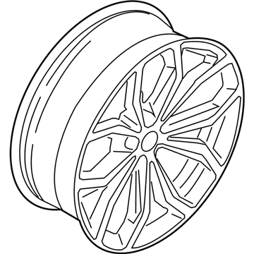 BMW 36-11-6-877-330 Disc Wheel, Light Alloy, Orbitgrey