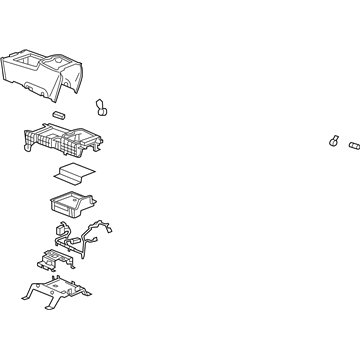 GM 20779650 Compartment Asm-Front Floor *Titanium