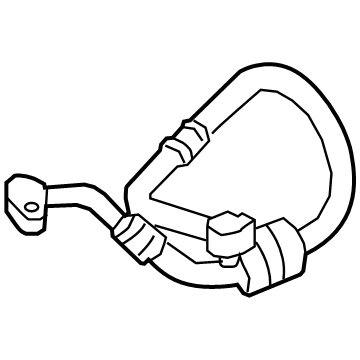 BMW 64-53-9-321-598 Suction Pipe Evaporator-Compressor