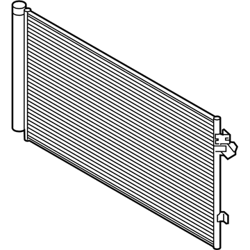 BMW 64-53-9-364-258 Condenser Air Conditioning With Drier